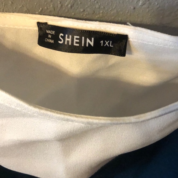 Blouse white and green stripes - Picture 2 of 5